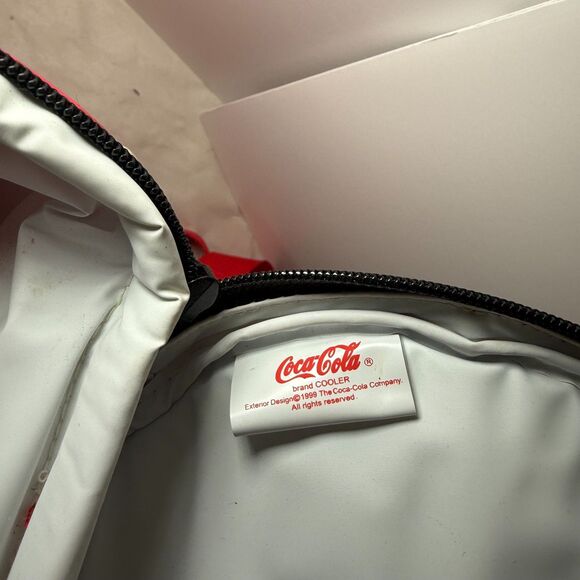 1999 Coca Cola Coke Can Cooler Bag With Straps -‎ 12" x 8" New Old Stock - Picture 6 of 10
